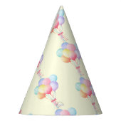 シンプルモダンレインボー誕生会 パーティーハット (左)