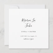 シンプルモダンレセルバラフェハ |黒スペインの色 セーブザデート (正面)