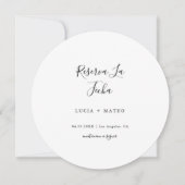 シンプルモダンレセルバラフェハ |黒スペインの色 セーブザデート (正面)