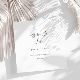 シンプルモダンレセルバラフェハ |黒スペインの色 セーブザデート