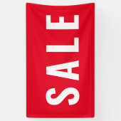 シンプルモダンレッドセールストア 横断幕 (縦)