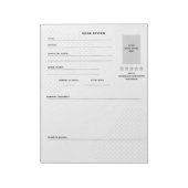 シンプルモダンレビューの切り離し ノートパッド (回転)