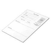 シンプルモダンレビューの切り離し ノートパッド (アングル)