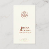 シンプルモダンロエレガントゴTerracotaプロフェッショナル 名刺 (正面)