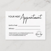 シンプルモダンロカスタムゴ 予約カード (正面)