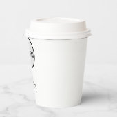 シンプルモダンロゴを追加するMERRY Christmas Postca 紙コップ (左)