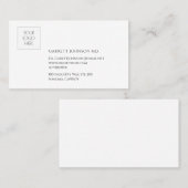 シンプルモダンロゴ・ミニマル医師 名刺 (正面/裏面)