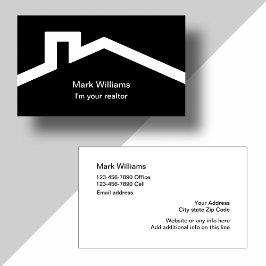 シンプルモダン不動産仲介業者デザイン 名刺