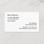 シンプルモダン不動産仲介業者デザイン 名刺 (裏面)