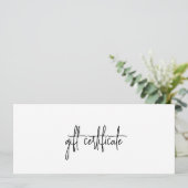 シンプルモダン会社ロゴギフト券 (スタンド正面)