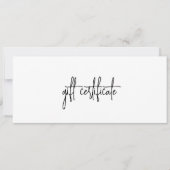 シンプルモダン会社ロゴギフト券 (正面)