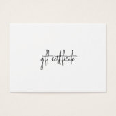 シンプルモダン会社ロゴギフト券 (正面)