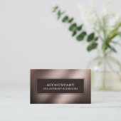 シンプルモダン会計プロフェッショナル 名刺 (スタンド正面)