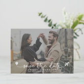 シンプルモダン先ウェディングスクリプトの写真 セーブザデート (スタンド正面)