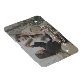 シンプルモダン先ウェディングスクリプトの写真 マグネット (右側)