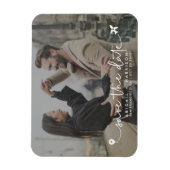 シンプルモダン先ウェディングスクリプトの写真 マグネット (縦)