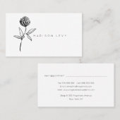 シンプルモダン先住民業 予約カード (正面/裏面)