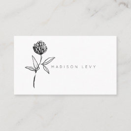 シンプルモダン先住民業 予約カード