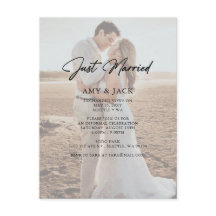 シンプルモダン写真の結婚発表