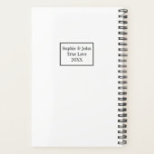 シンプルモダン写真ウェディングプランナー プランナー手帳 (裏面)