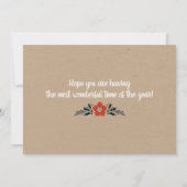 シンプルモダン写真クリスマスカード (裏面)