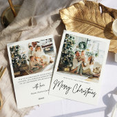 シンプルモダン写真クリスマスカード シーズンカード