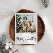 シンプルモダン写真クリスマスカード シーズンカード