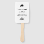 シンプルモダン写真グラッドキャップ卒業 ハンドファン (正面)