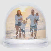 シンプルモダン写真テンプレートカスタムファミリ名 (正面)