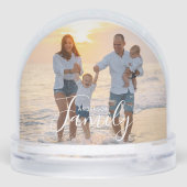 シンプルモダン写真テンプレートカスタムファミリ名 (裏面)