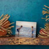 シンプルモダン写真テンプレートカスタムファミリ名 フォトプラーク (側面)