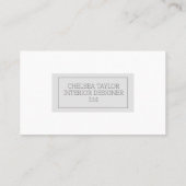 シンプルモダン写真プロフェッショナルパーソナライズされた 名刺 (裏面)