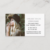 シンプルモダン写真プロフェッショナルパーソナライズされた 名刺 (正面)