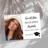 シンプルモダン写真卒業 セーブザデート