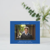 シンプルモダン写真卒業 ポストカード (スタンド正面)