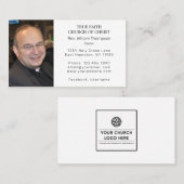 シンプルモダン写真宗教教会 名刺 (正面/裏面)