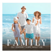 シンプルモダン写真家族ミニマルカスタム主義 フォトプリント (正面)