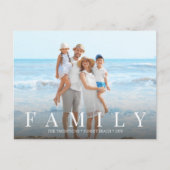 シンプルモダン写真家族ミニマルカスタム主義 ポストカード (正面)