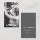 シンプルモダン写真家 名刺 (正面/裏面)