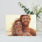 シンプルモダン写真破線 セーブザデート (スタンド正面)