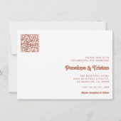 シンプルモダン写真結婚コラージュ 招待状 (裏面)