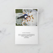 シンプルモダン写真結婚白茶 サンキューカード (内部)