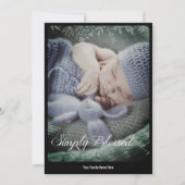 シンプルモダン写真 |単賛美に シーズンカード (正面)