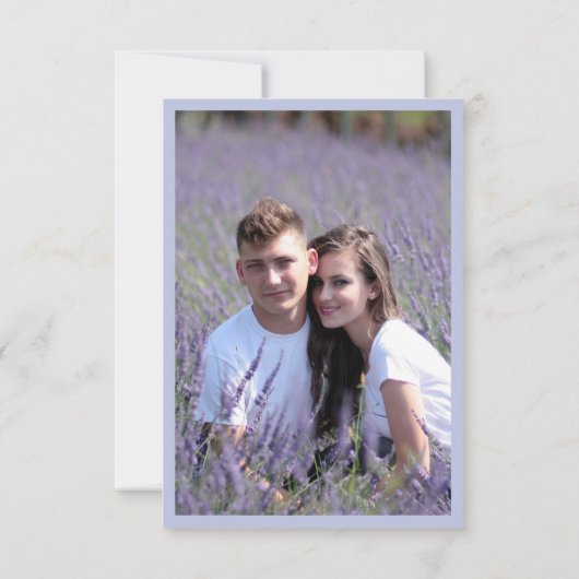 シンプルモダン写真QRコー結婚ドのエンクロージャカード 出欠カード (裏面)