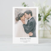 シンプルモダン写結婚真サンキューカード サンキューカード (スタンド正面)