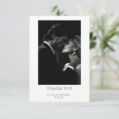 シンプルモダン写結婚真サンキューカード サンキューカード (スタンド正面)