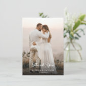 シンプルモダン写結婚真サンキューカード サンキューカード (スタンド正面)