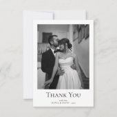 シンプルモダン写結婚真サンキューカード サンキューカード (正面)