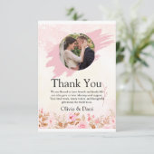 シンプルモダン写結婚真サンキューカード サンキューカード (スタンド正面)