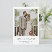 シンプルモダン写結婚真サンキューカード サンキューカード (スタンド正面)